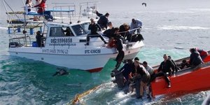 Die reddingspoging tydens die 2008 Haaikykboot-tragedie.